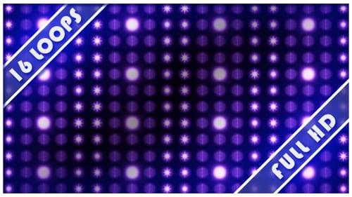Dynamic Flashing Stage Lights Grid Background Loop