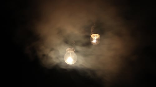 Bombilla de flash con humo