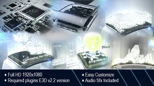 Futuristic Smartwatch Holographic Opener with Tech Data Displays