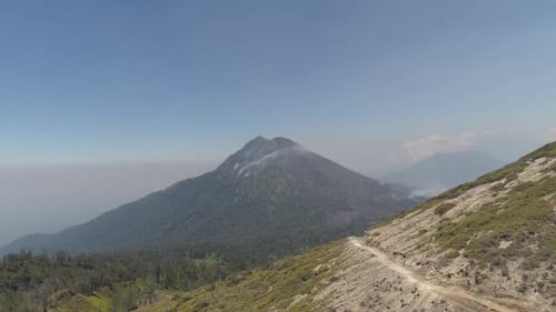 Berglandschaft Jawa Island, Indonesien.