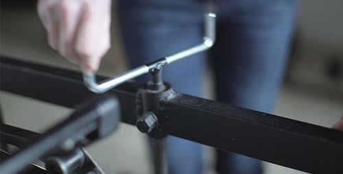 Spining Of Screw Mechanism Lever