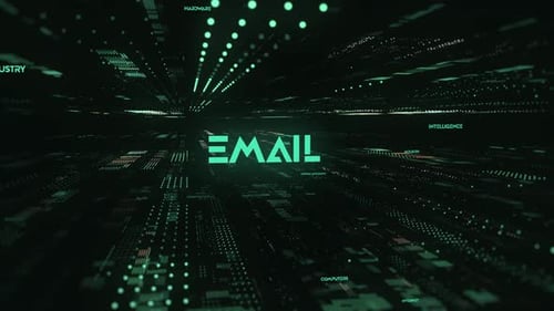 Sci Fi Digital Data Word Email