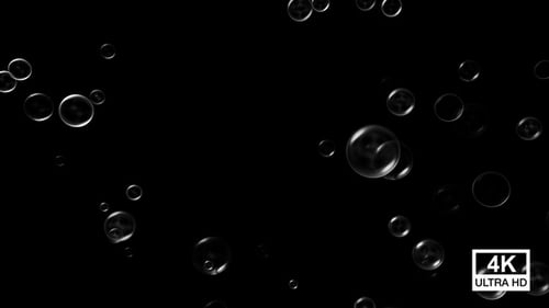 Floating Transparent Bubbles Animation Element