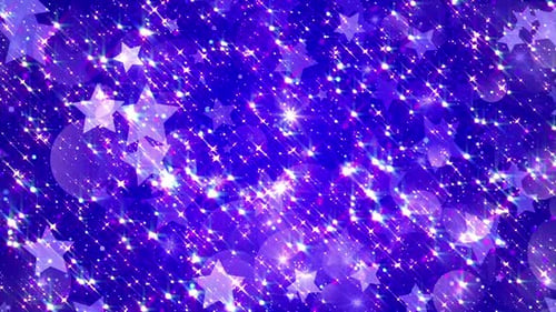 Fond en boucle d'étoiles lumineuses