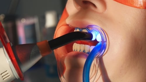 Dental Procedure Close Up in Bright Light