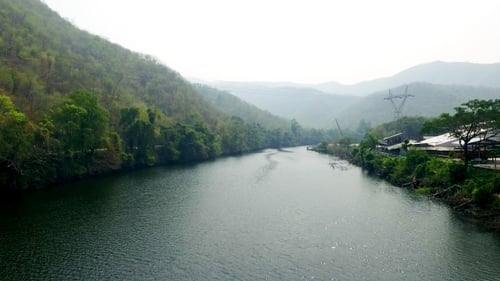 Vue aérienne de Mountain River