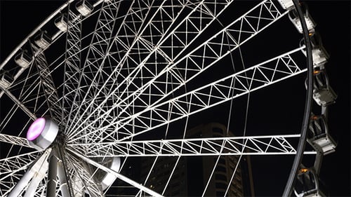 White Ferris Wheel Night Shoot