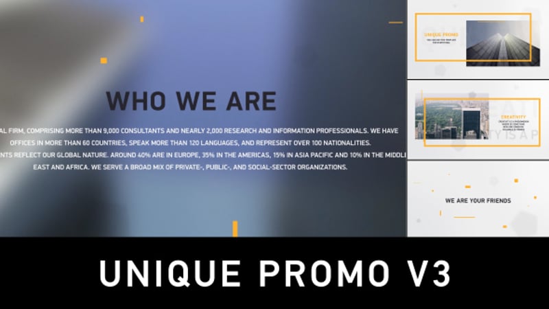 Unique Promo v1 | Corporate Presentation, Product Promo ft. bright ...