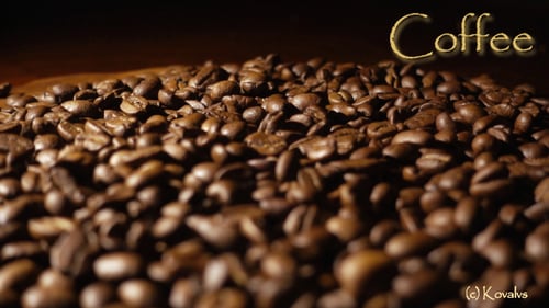 Pouring Coffee Beans