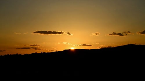Sunset in the Mountains