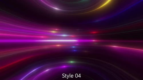 Dynamic Neon Light Streaks Moving Background Loop