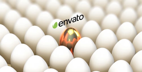 Be Unique Logo Reveal - Golden Egg