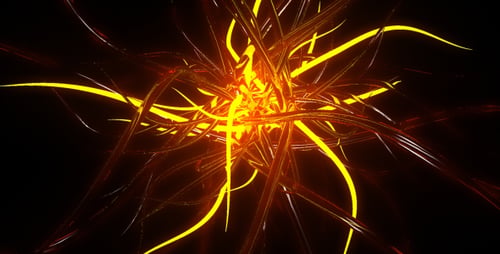Abstract Flowing Energy Lines with Vibrant Glowing Light