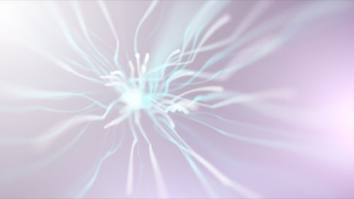 Abstract Flowing Light Particle Animation Background