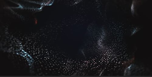 Abstract Particle Waves Flowing Digital Background