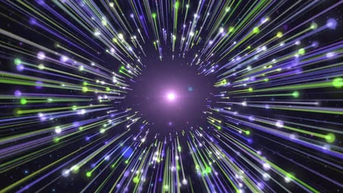 Hyperspeed-Partikelzoom-Endlicht kolorieren