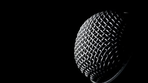 Microphone Radio Rotating