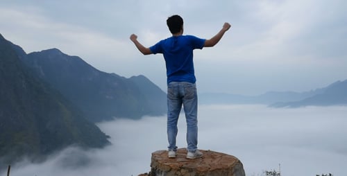 Reaching the Top Of Mountain Clouds