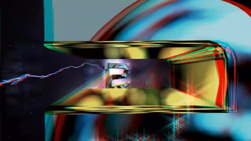 3D Countdown Zahlen Animation Hintergrund 3