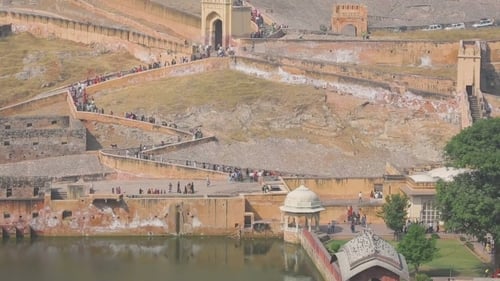 Tourists In Amber Fort