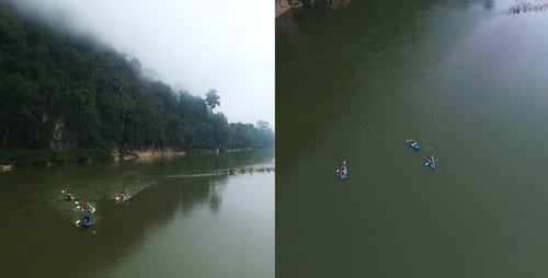 Canoeing With Fresh Nature