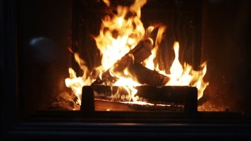 Brennender Kamin zu Hause