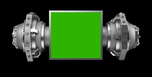 Futuristic Mechanical Device Expanding to Reveal Content