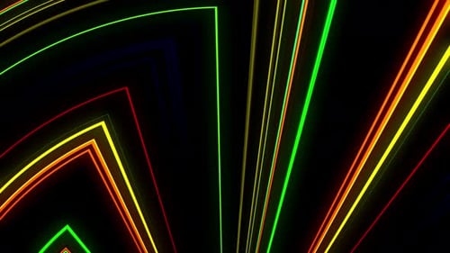 Luz multicolorida abstrata piscando 4K 11