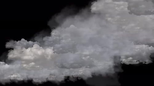 Schleife mit hohen Wolken