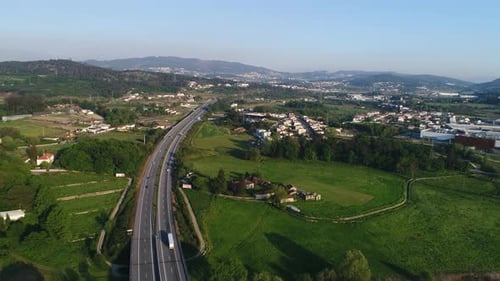 Vehicles Traffic On Highway