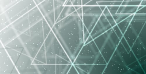 Dynamic Abstract Geometric Glowing Lines Background Loop