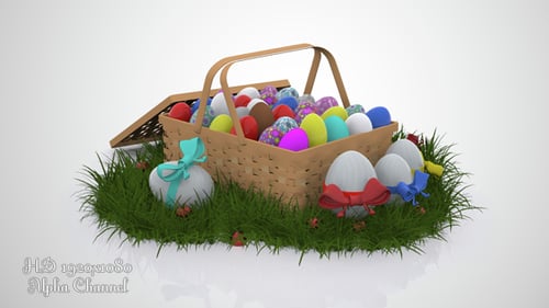 Easter Eggs Background