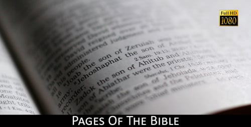 Open Bible Pages with Religious Text