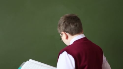 Boy Washes With The School Board