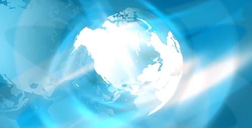 Dynamic Spinning World Globe Broadcast Intro