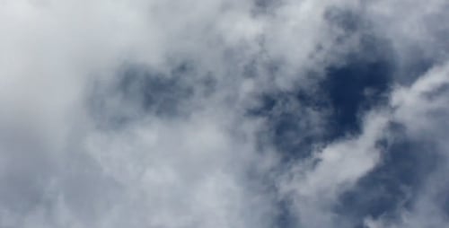 Clouds Drifting across the Sky on a Bright Day