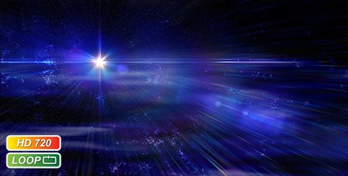 Dynamic Light Reveal with Sci-Fi Lens Flares and Particles