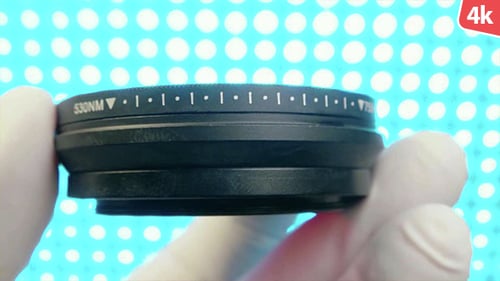Camera Lens Filter Adjustment Close Up