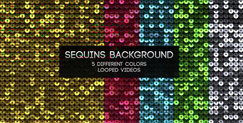 Shimmering Animated Sequin Glitter Loop Background