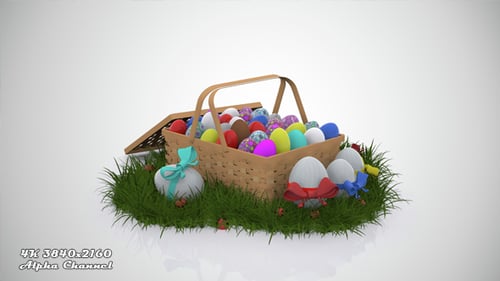 Easter Eggs Background