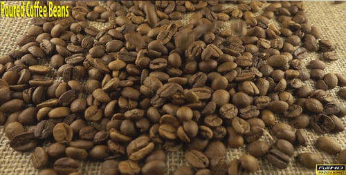 grains de café coulés