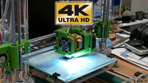 Dreidimensionaler Kunststoff-3D-Drucker im Labor