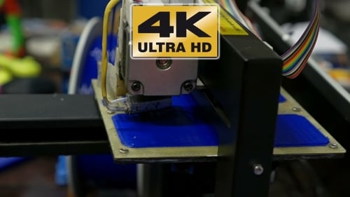 Dreidimensionaler Kunststoff-3D-Drucker im Labor