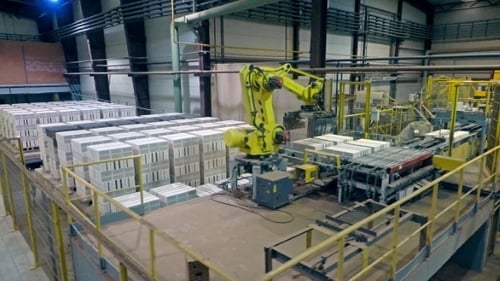 Una fábrica para la producción de ladrillos