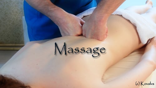 Massagem nas costas