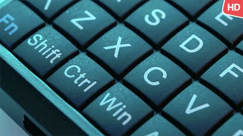 Close Up of a Black Computer Keyboard