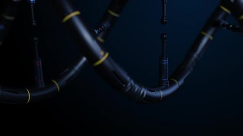 an abstraction on technology and artificial intelligence, robot DNA