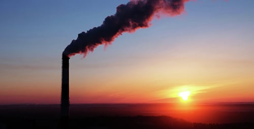 Sunrise Industry Chimney Smoke
