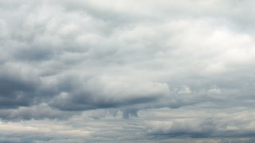 Stormy Time-Lapse of Flowing Clouds in Sky