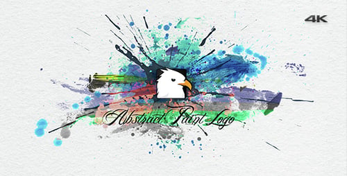 Logo 4K de pintura abstracta